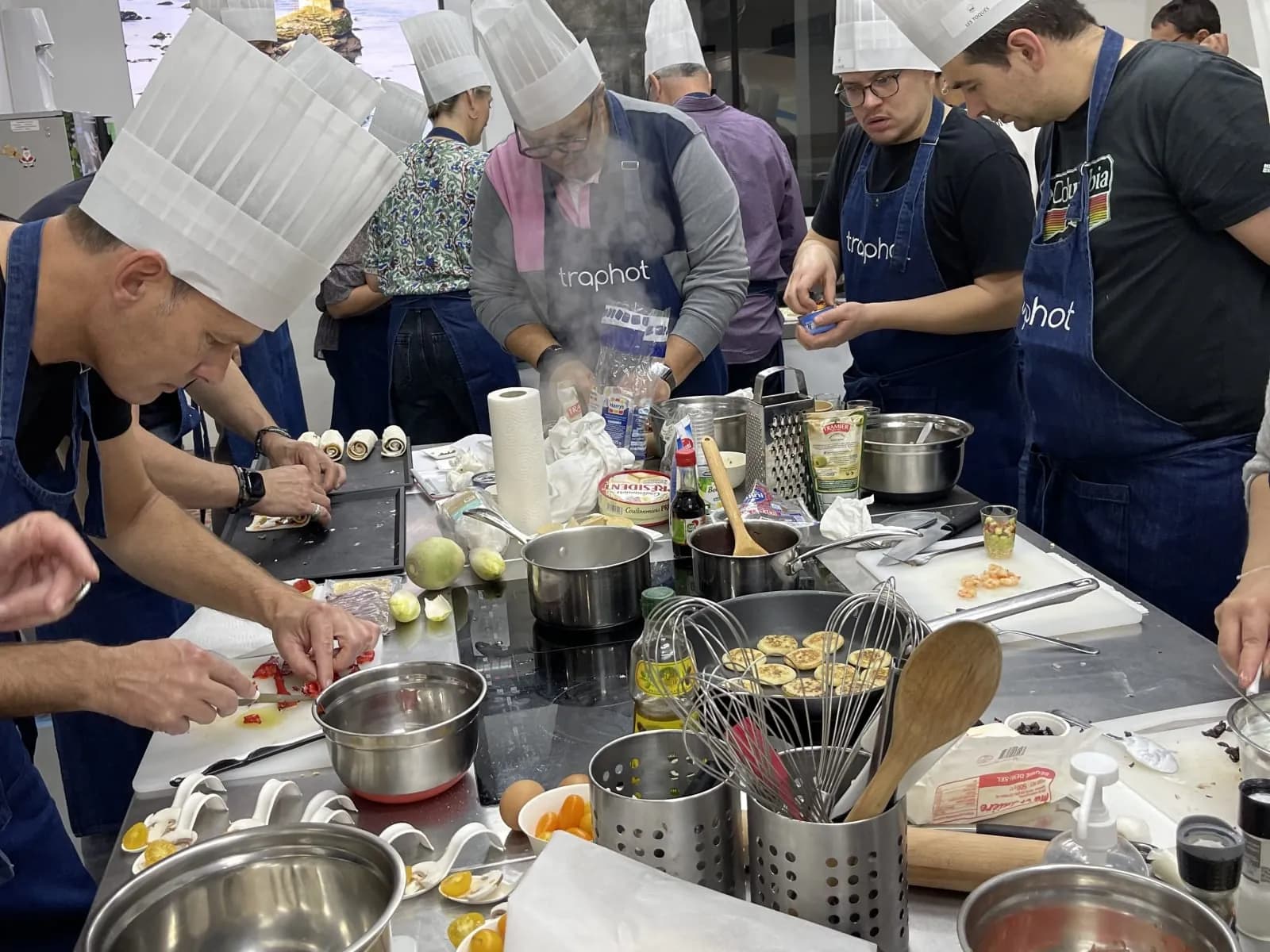Team cooking competition, Paris region