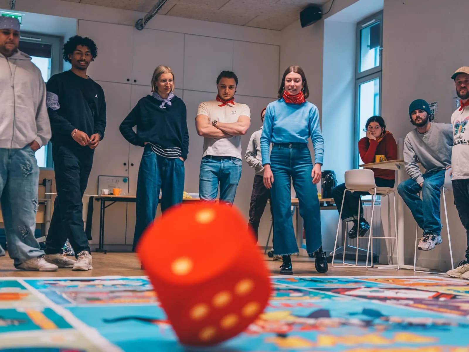 Giant CSR board game in Paris 12th