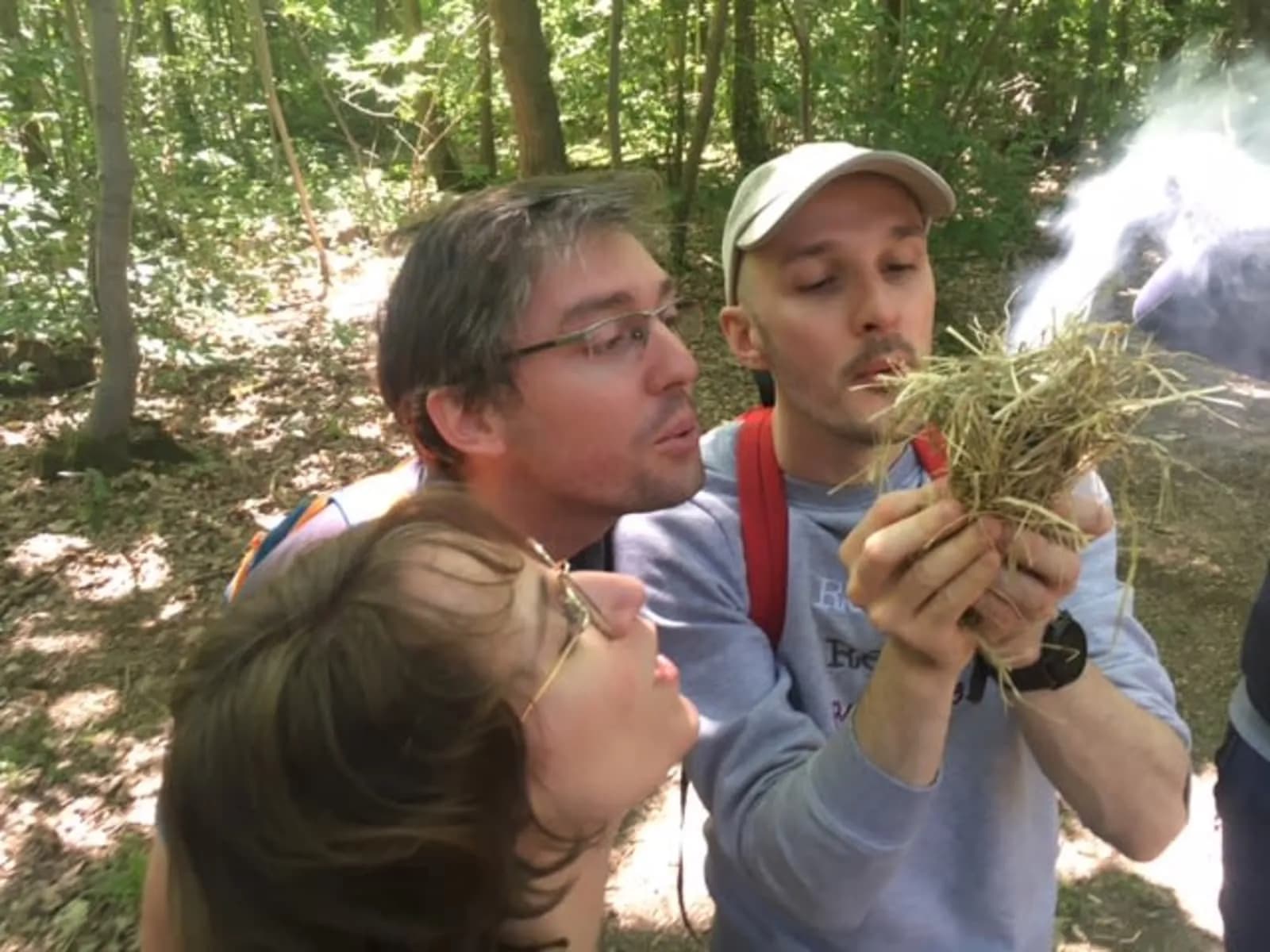 Survival camp in a forest south-east of Paris