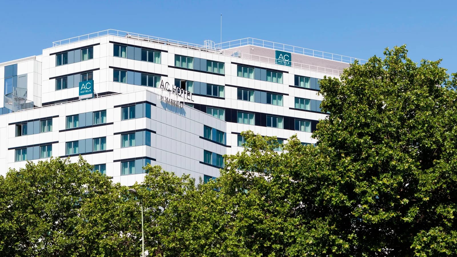 Exterior of the AC Hotel by Marriott Paris Porte Maillot, a contemporary business hotel in Paris 17e
