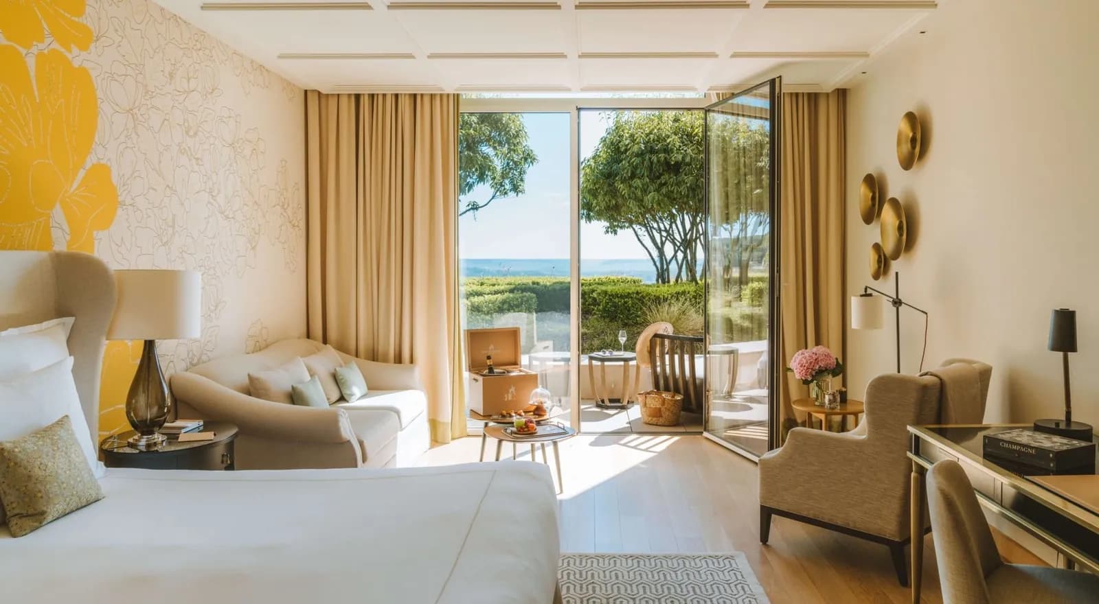 Junior suite with balcony and Marne valley view at Royal Champagne Hotel & Spa, Champillon