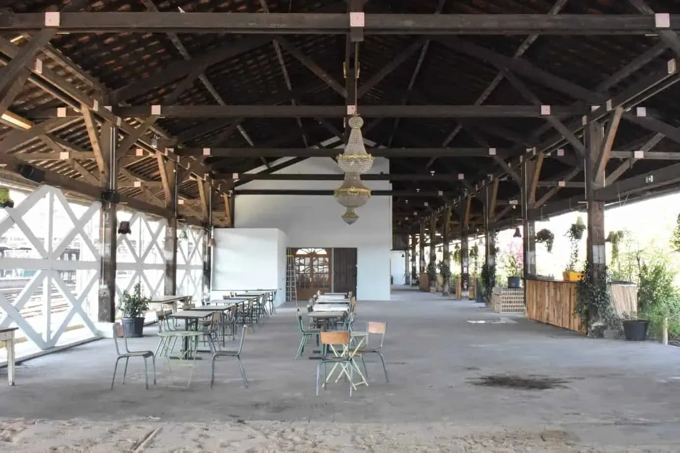 Freight Station Pavilion, Pantin, main room view