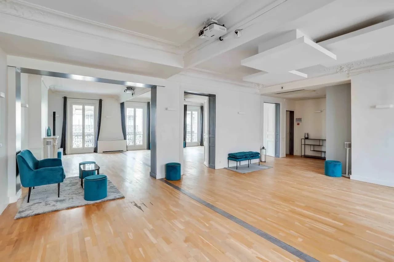 Les Salons Parisiens, baroque event venue for corporate events in Paris 9, up to 60 guests