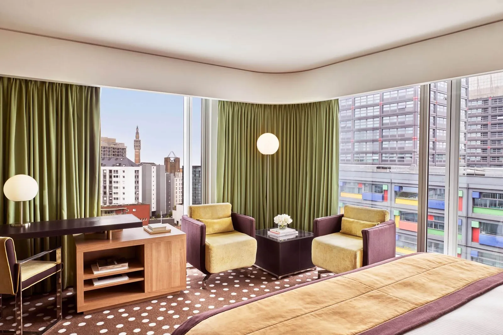 Executive room with panoramic windows and city views at Hôtel Barrière Lille, Lille