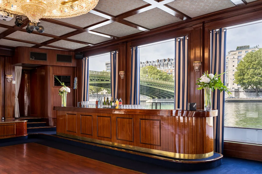 Bateau River Palace, group dining and private event venue in Paris 15e, Paris – reception setup