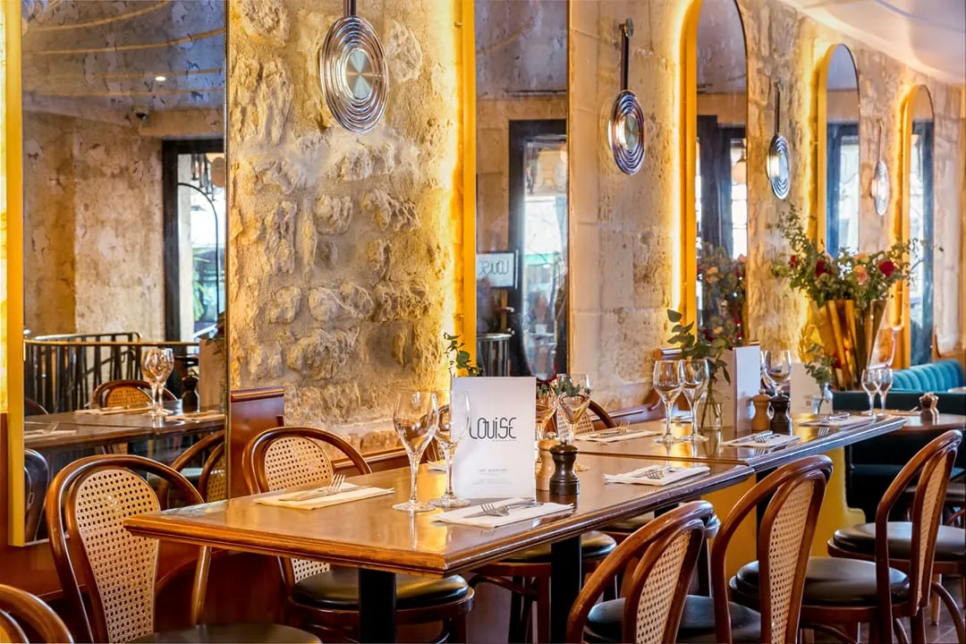 Café Louise, group dining and private event venue in Paris 6e, Paris – reception setup