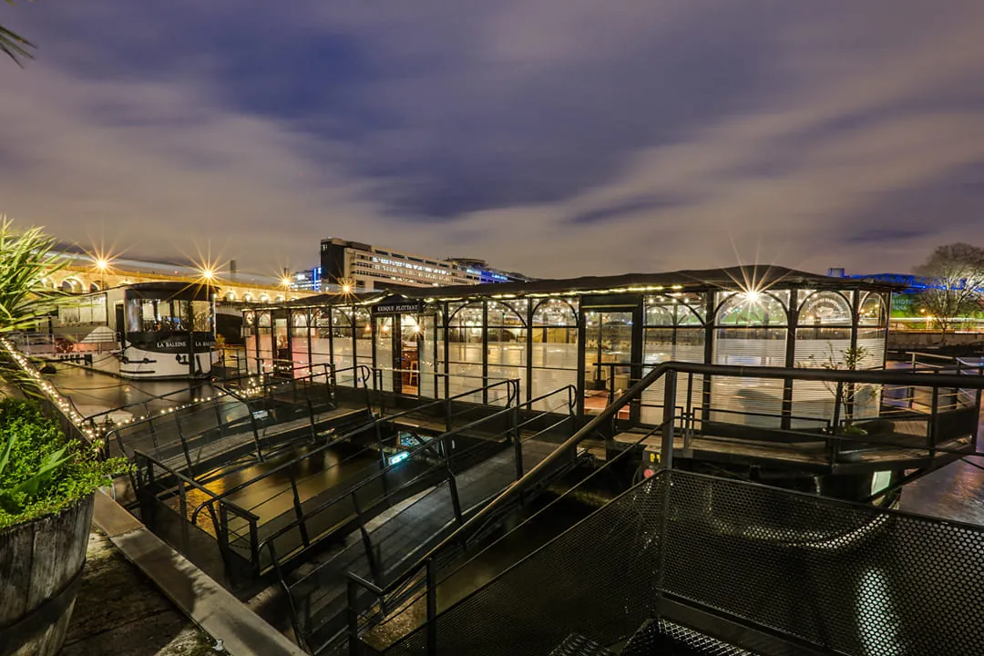 Le Kiosque Flottant, group dining and private event venue in Paris 13e, Paris – reception setup