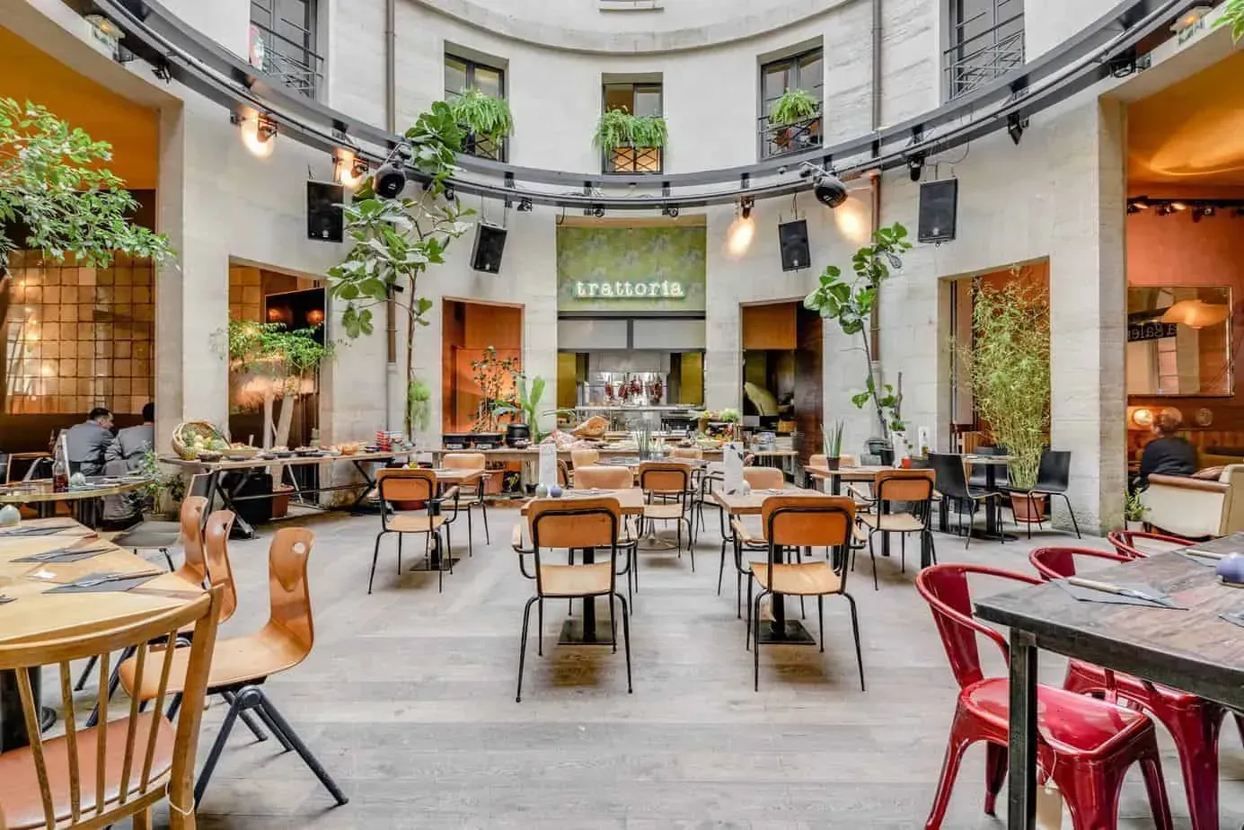 Glass-Roof Atrium, Paris 19e, main room view