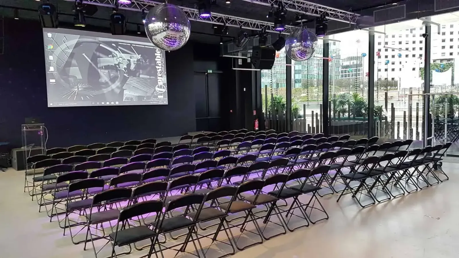 Modern Urban Hall with Terrace, La Défense: reception and seminar venue in Courbevoie (La Défense), Paris area